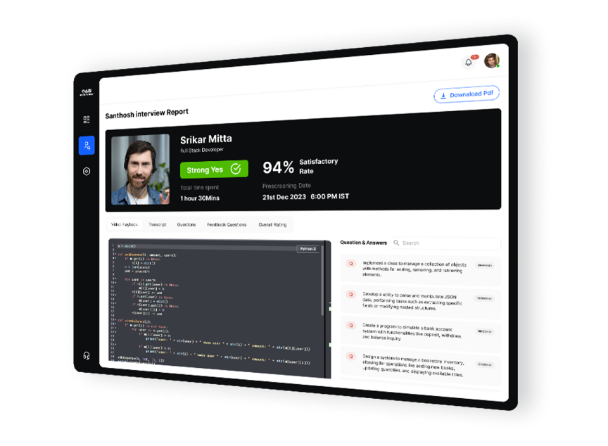 report image with dashboard